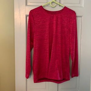 Dark pink long sleeve tee shirt